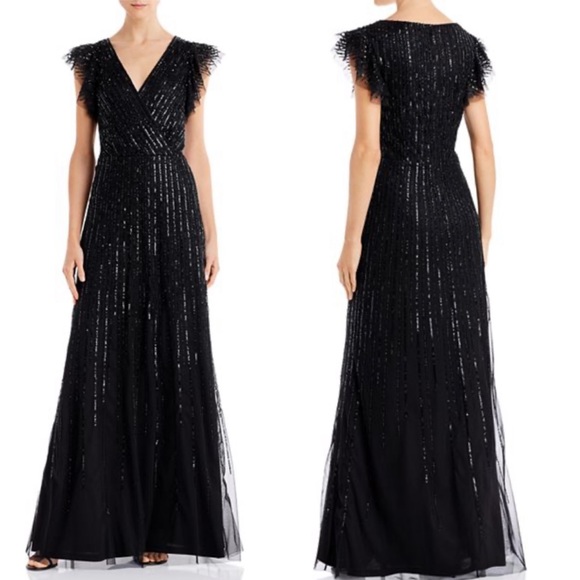 Adrianna Papell Dresses & Skirts - Adrianna Papell beaded Embellished Tulle Gown